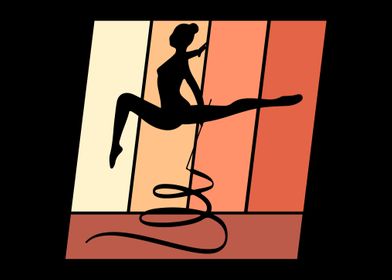 Retro Gymnast Gymnastics