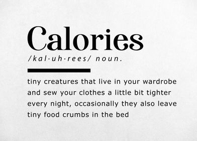 Funny Definition Calories