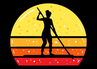 Woman On SUP Stand Up Padd