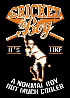 Cricket Player Boy Gift 