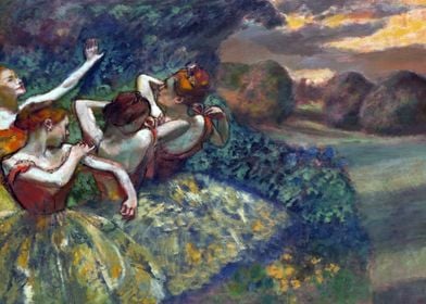 Edgar Degas Four Dancers