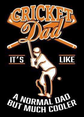 Cricket Player Dad Gift