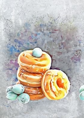 Donut painting