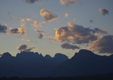 Dolomites sunset