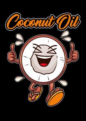 Funny Coconut Oil Cartoon