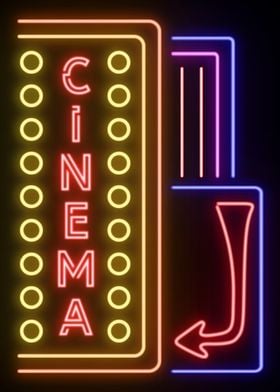 Cinema Neon Sign