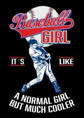 Baseball Girl Player Gift 