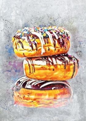 Chocolate Donut painting