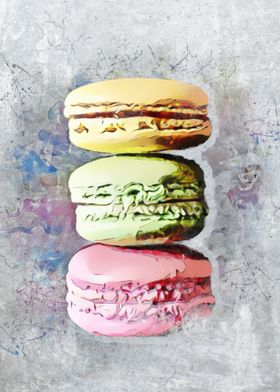 Macarons painting