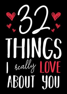 32 Things I Really Love Ab