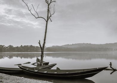 Lake at sunrise