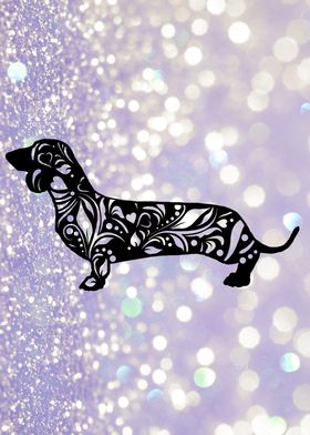 Dachshund Mandala Shimmer