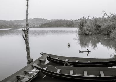 Lake at sunrise Uganda 