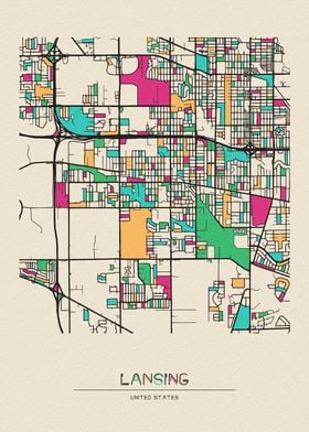 Lansing Map