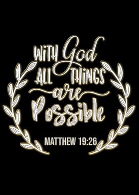 With God All Things 