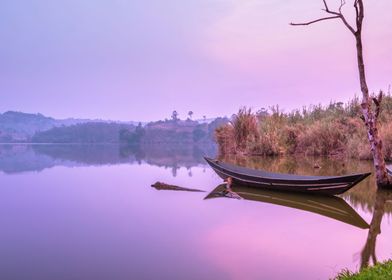 Lake at sunrise