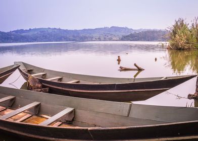 Lake at sunrise Uganda 