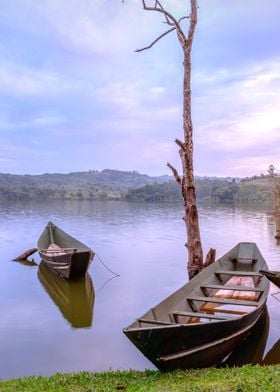 Lake at sunrise