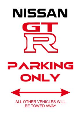 Nissan GTR Parking Posters