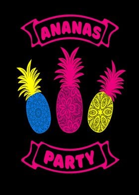 Pineapple party colorful