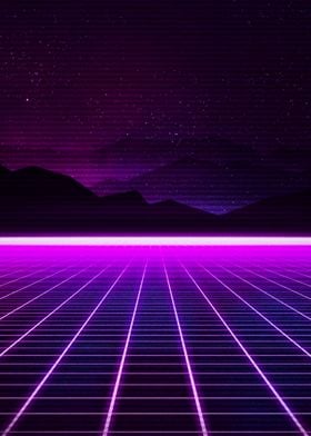 The amazing retro wave art