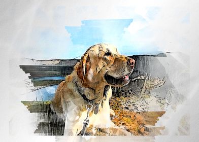  Watercolor dog