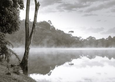 Lake at sunrise Uganda