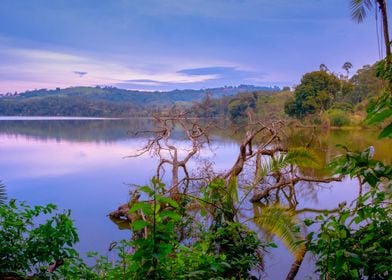 Lake at sunrise Uganda