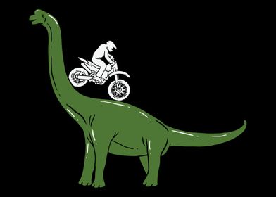 Motobike On A Dinosaur