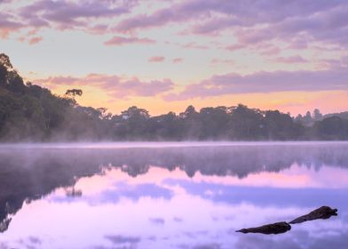 Lake at sunrise Uganda