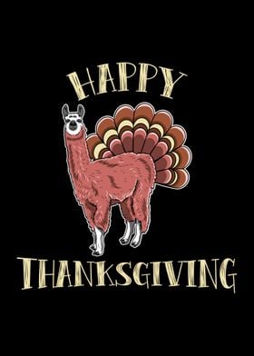 Happy Thanksgiving Llama