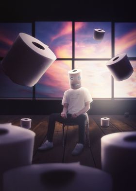 The Toilet Paper Man