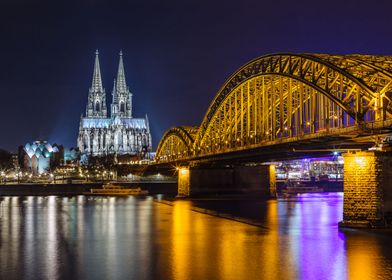 Cologne Cathedral at night