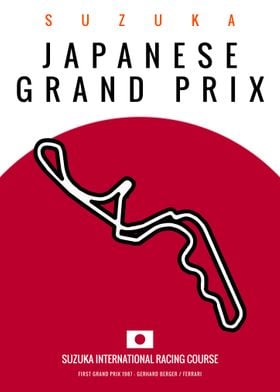 Japan Grand Prix Poster Print By Snoop Pog Displate