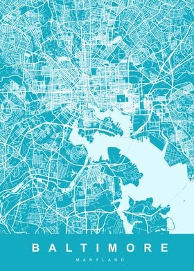 Baltimore Map Maryland US Poster By UrbanMaps Displate 17575638457db038f63adbfaaa922d70 F10261ffaa43f109169787555e7cbfae