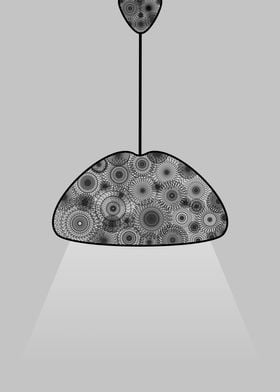 Minimalistic lamp mandala