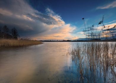 Nature Lake Sunset Landsca