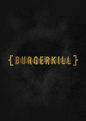 Burgerkill Metal Logo Gold