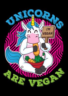 Gift for Vegans Unicorn Lo