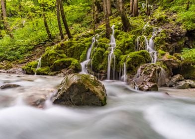 Idyllic little waterfall