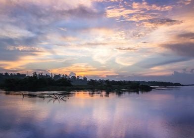 Sunset on Victoria Nile