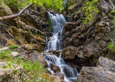 Waterfall in the Alps