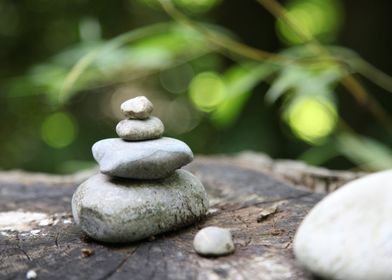 Yoga pile of stone 