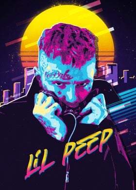 lil peep 80s style