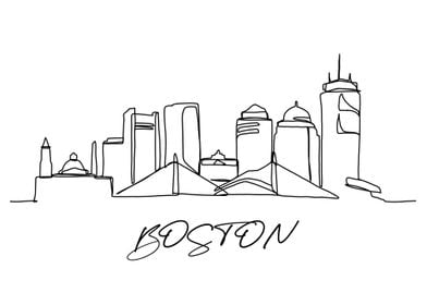 Boston City Poster