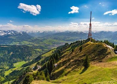 Panoramic view in the Alps