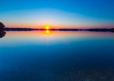 Nature Sunset Water Lake S