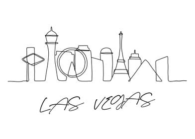 Las Vegas City Poster