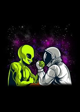 Alien Astronaut Arm Wrestl