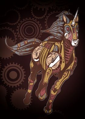 Unicorn Steampunk Design